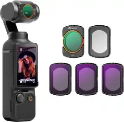 Amazon AMAZEAR ND filterkit voor DJI Osmo Pocket 3 accessoires (1/4 Black Mist/CPL / ND16 / ND64 / ND256) aanbieding