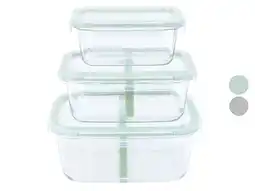 Lidl LIVARNO home Glazen lunchboxenset aanbieding