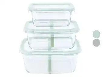 Lidl LIVARNO home Glazen lunchboxenset aanbieding