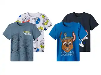 Lidl 2 Kinder T-shirts Paw Patrol aanbieding