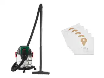 Lidl PARKSIDE Nat en droog stofzuiger met 5 vliesfilterzakken aanbieding