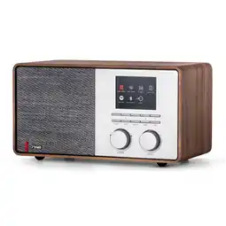 Bol.com Pinell Supersound 301 - DAB+ Internetradio - Spotify Connect - walnoot hout aanbieding