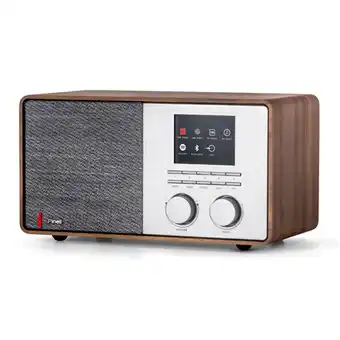Bol.com Pinell Supersound 301 - DAB+ Internetradio - Spotify Connect - walnoot hout aanbieding