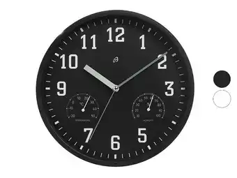 Lidl AURIOL Klok met thermometer en hygrometer aanbieding