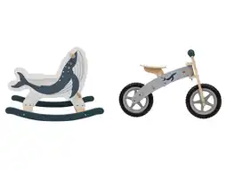 Lidl Playtive Houten schommeldier of loopfiets aanbieding