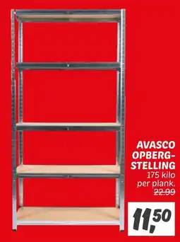 Dekamarkt Avasco opbergstelling aanbieding