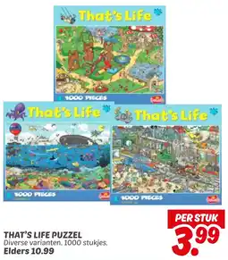 Dekamarkt That's life puzzel aanbieding