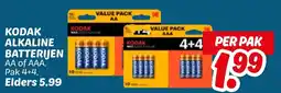 Dekamarkt Kodak alkaline batterijen aanbieding