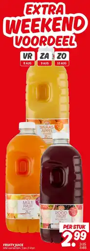 Dekamarkt Fruity juice aanbieding