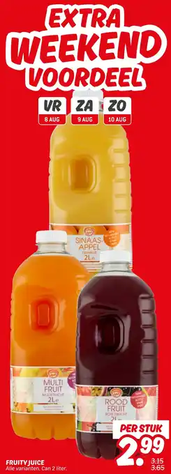 Dekamarkt Fruity juice aanbieding