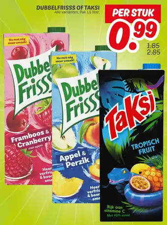 Dekamarkt Dubbelfrisss of taksi aanbieding