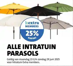 Intratuin Alle intratuin parasols aanbieding