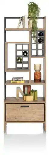 Henders & Hazel Pavarotti, roomdivider 70 cm - 1-lade t&t + 7-niches + 8-wijnvakken aanbieding