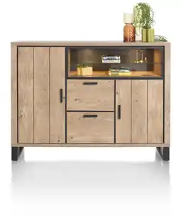 Henders & Hazel Pavarotti, dressette 160 cm - 2-deuren + 2-laden + 2-niches (+ LED) aanbieding