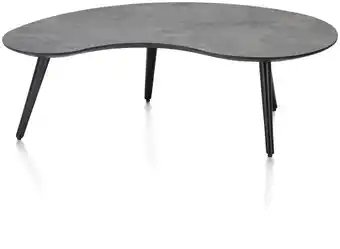 Henders & Hazel Maze, salontafel 100 x 59 cm - niervormig - hoogte 32 cm - Antraciet aanbieding
