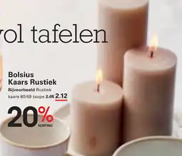 Sligro Bolsius Kaars Rustiek aanbieding
