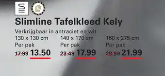 Sligro Slimline Tafelkleed Kely aanbieding