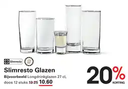 Sligro Slimresto Glazen aanbieding