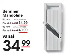 Sligro Benriner Mandoline aanbieding