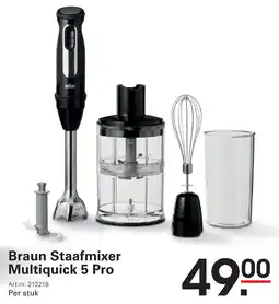 Sligro Braun Staafmixer Multiquick 5 Pro aanbieding