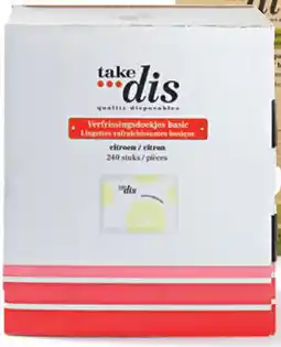Sligro Take Dis Verfrissingsdoekjes Basic aanbieding