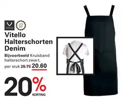 Sligro Vitello Halterschorten Denim aanbieding