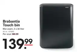 Sligro Brabantia Touch bin aanbieding