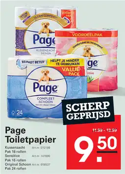 Sligro Page Toiletpapier aanbieding