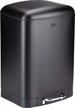 Bol.com Dirt Devil Pedaalemmer 12 Liter - Prullenbak Badkamer - RVS - Zwart aanbieding