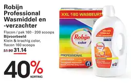 Sligro Robijn Professional Wasmiddel en verzachter aanbieding