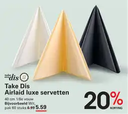 Sligro Take Dis Airlaid luxe servetten aanbieding