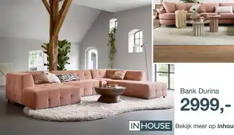 IN.HOUSE Bank Durina aanbieding