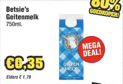 Budget Food Betsie's Geitenmelk aanbieding