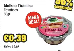 Budget Food Melkan Tiramisu Framboos aanbieding