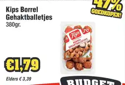 Budget Food Kips Borrel Gehaktballetjes aanbieding