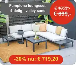 Tuinmeubelland Pamplona loungeset aanbieding