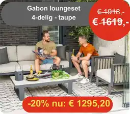 Tuinmeubelland Gabon loungeset aanbieding