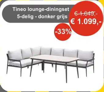 Tuinmeubelland Tineo lounge diningset aanbieding