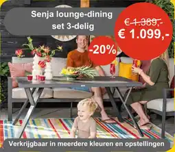 Tuinmeubelland Senja lounge dining aanbieding