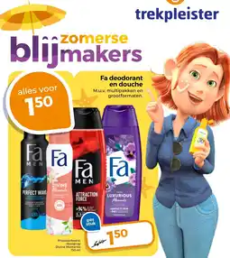 Trekpleister Fa deodorant en douche aanbieding