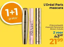 Trekpleister L'Oréal Paris mascara aanbieding