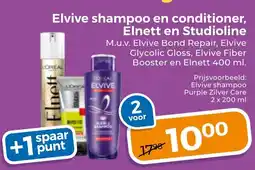 Trekpleister Elvive shampoo en conditioner, Elnett en Studioline aanbieding