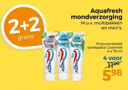 Trekpleister Aquafresh mondverzorging aanbieding