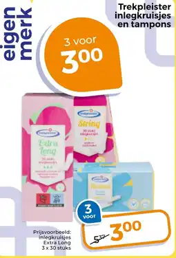 Trekpleister Trekpleister inlegkruisjes en tampons aanbieding