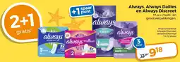 Trekpleister Always, Always Dailies en Always Discreet aanbieding