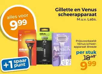 Trekpleister Gillette en Venus scheerapparaat aanbieding