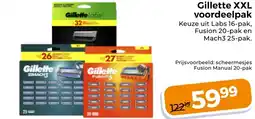 Trekpleister Gillette XXL voordeelpak aanbieding