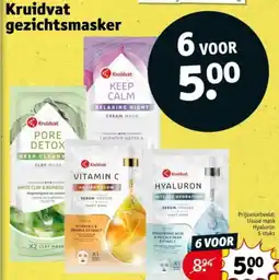 Kruidvat Kruidvat gezichtsmasker aanbieding