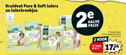 Kruidvat Kruidvat Pure & Soft luiers en luierbroekjes aanbieding
