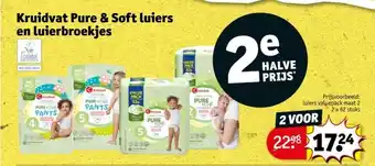 Kruidvat Kruidvat Pure & Soft luiers en luierbroekjes aanbieding